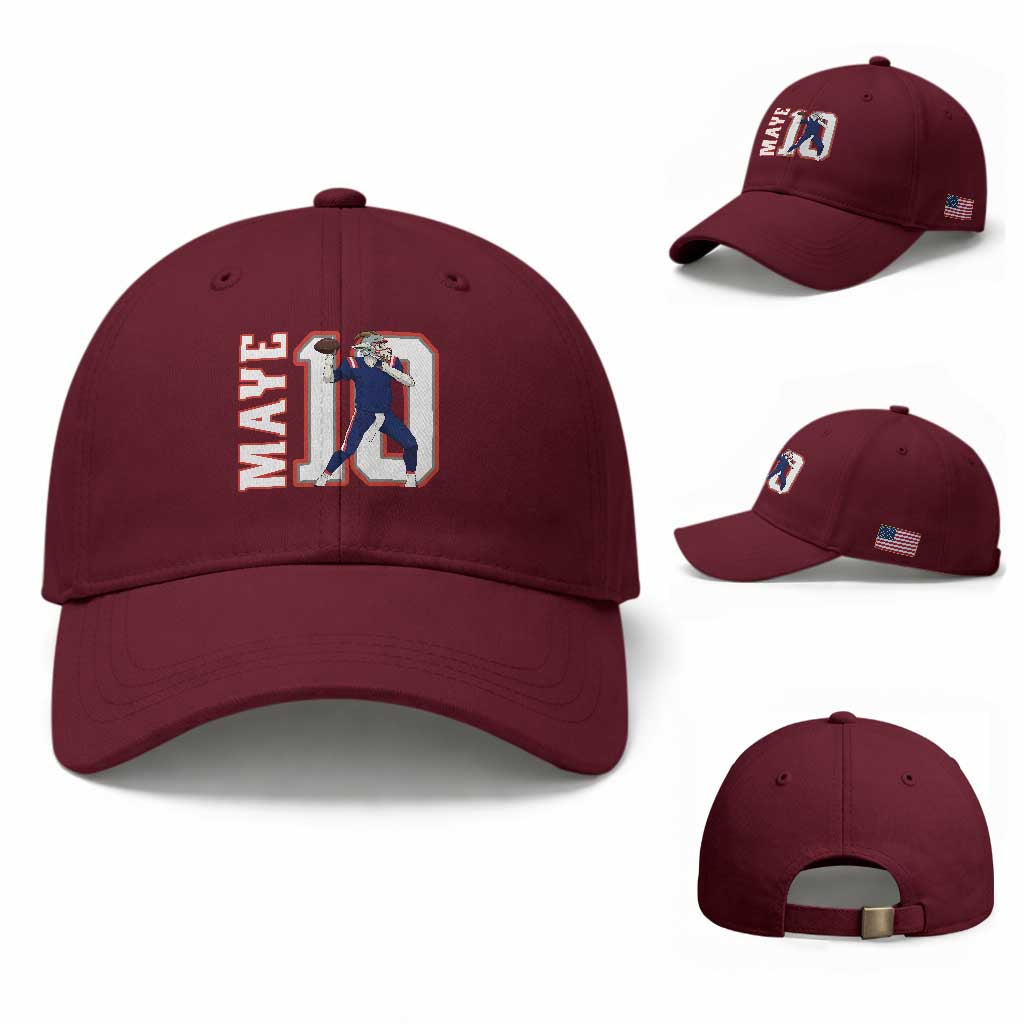 Maye Lover Baseball Cap QB 10 Player Fan TS12 Baseball Cap Universal Fit Maroon Print Your Wear