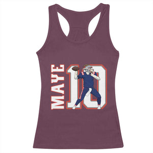Maye Lover Racerback Tank Top QB 10 Player Fan TS12 Maroon Print Your Wear