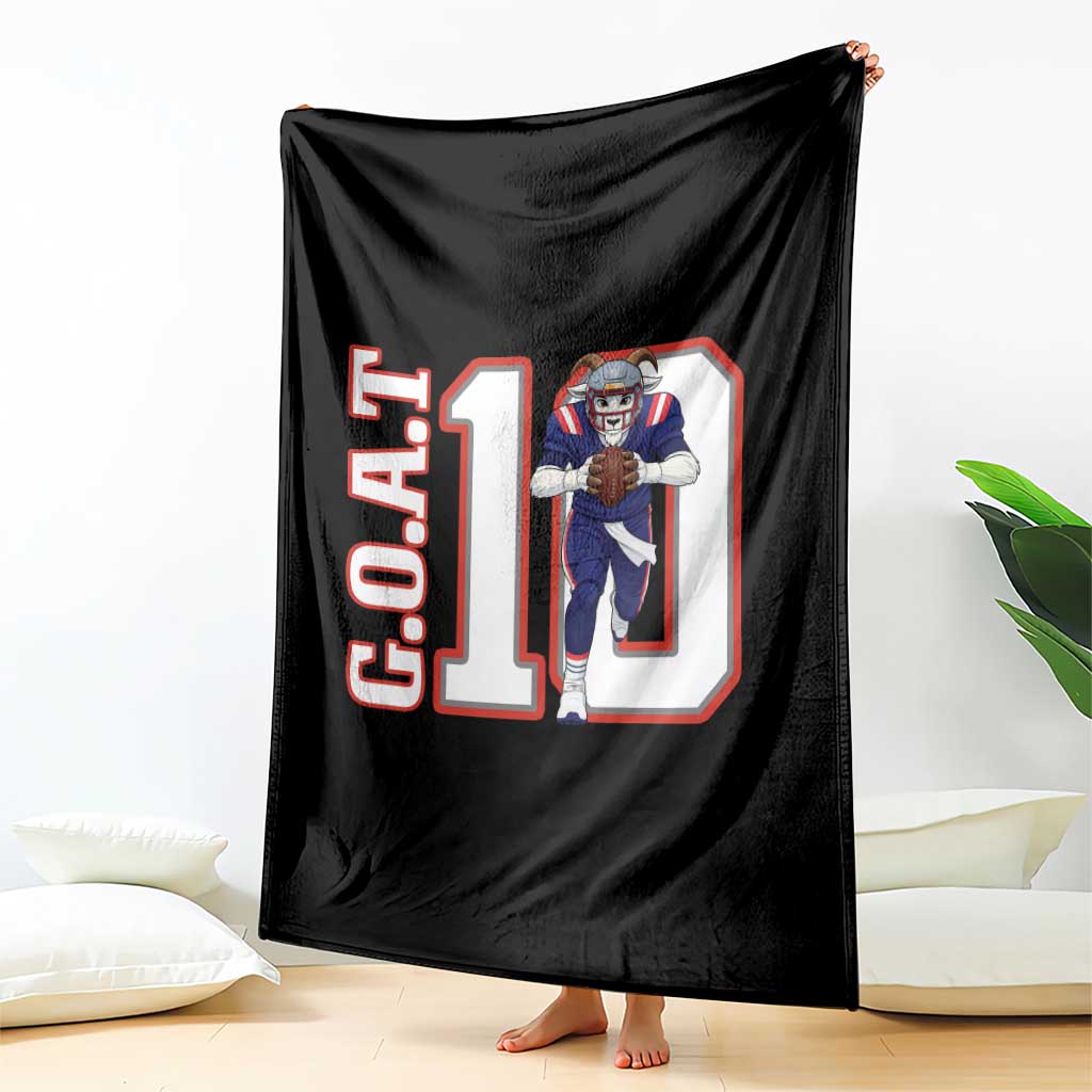 Number Ten Football Quarterback Fan Throw Blanket TS12 Print Your Wear