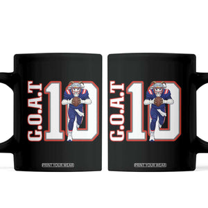 Number Ten Football Quarterback Fan Coffee Mug TS12 Black Print Your Wear