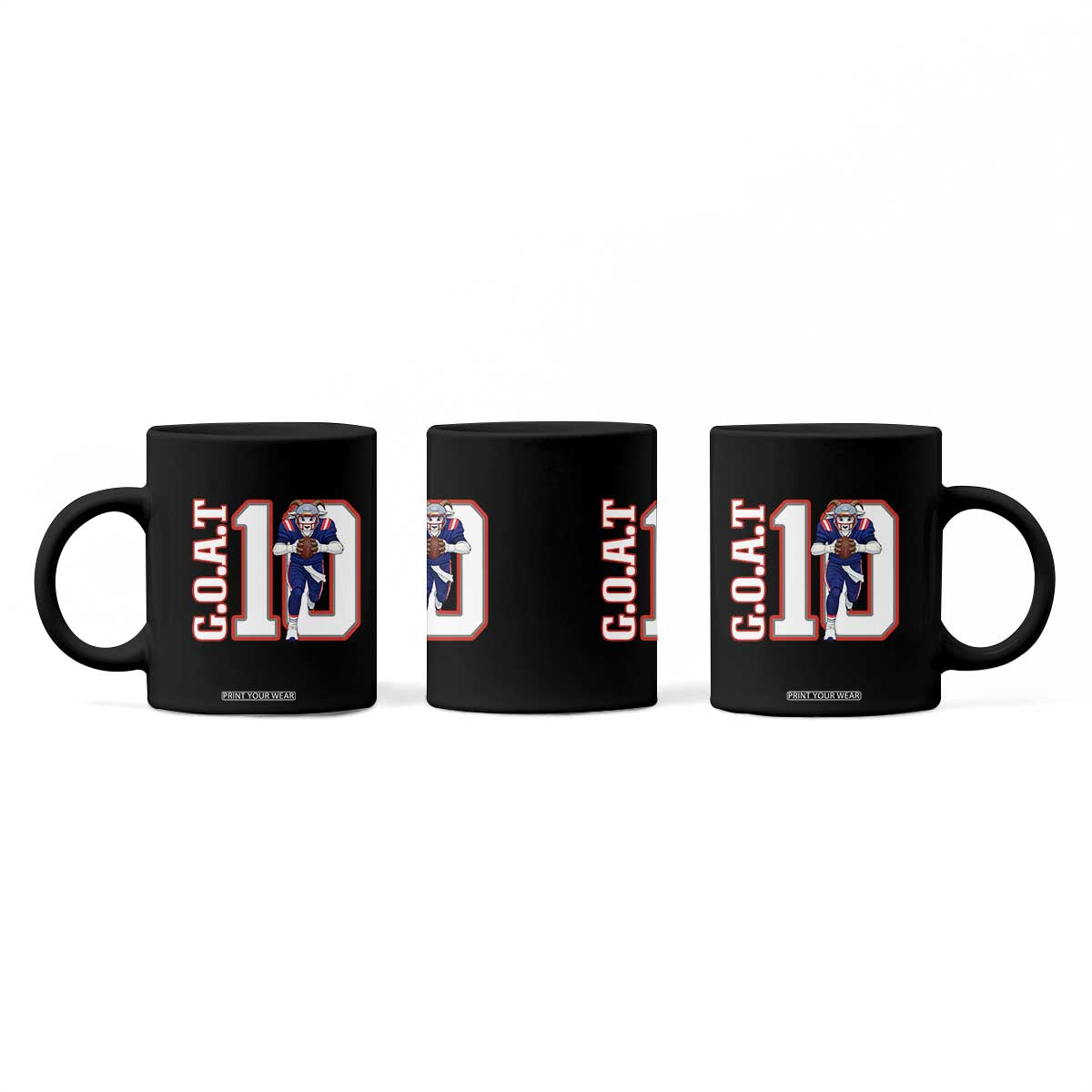 Number Ten Football Quarterback Fan Coffee Mug TS12 Print Your Wear