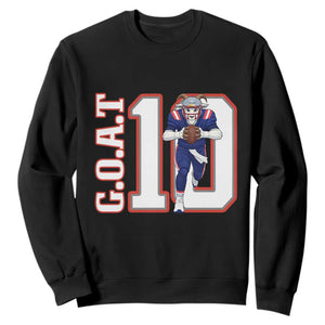 Number Ten Football Quarterback Fan Sweatshirt TS12 Black Print Your Wear