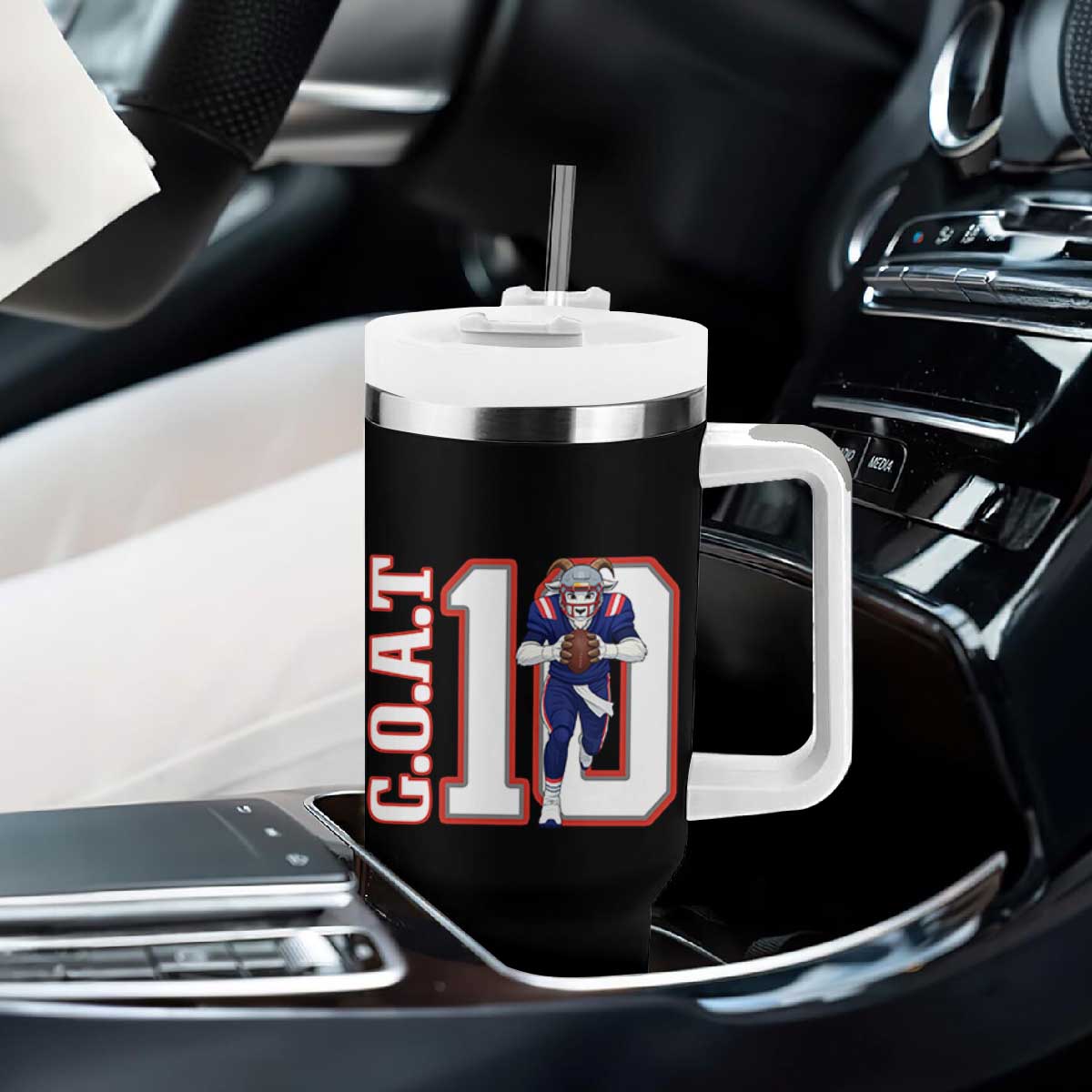 Number Ten Football Quarterback Fan Tumbler With Handle TS12 Print Your Wear