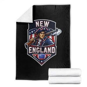 Red Blue White Sport Fan Throw Blanket Football Lover Gift TS12 Black Print Your Wear