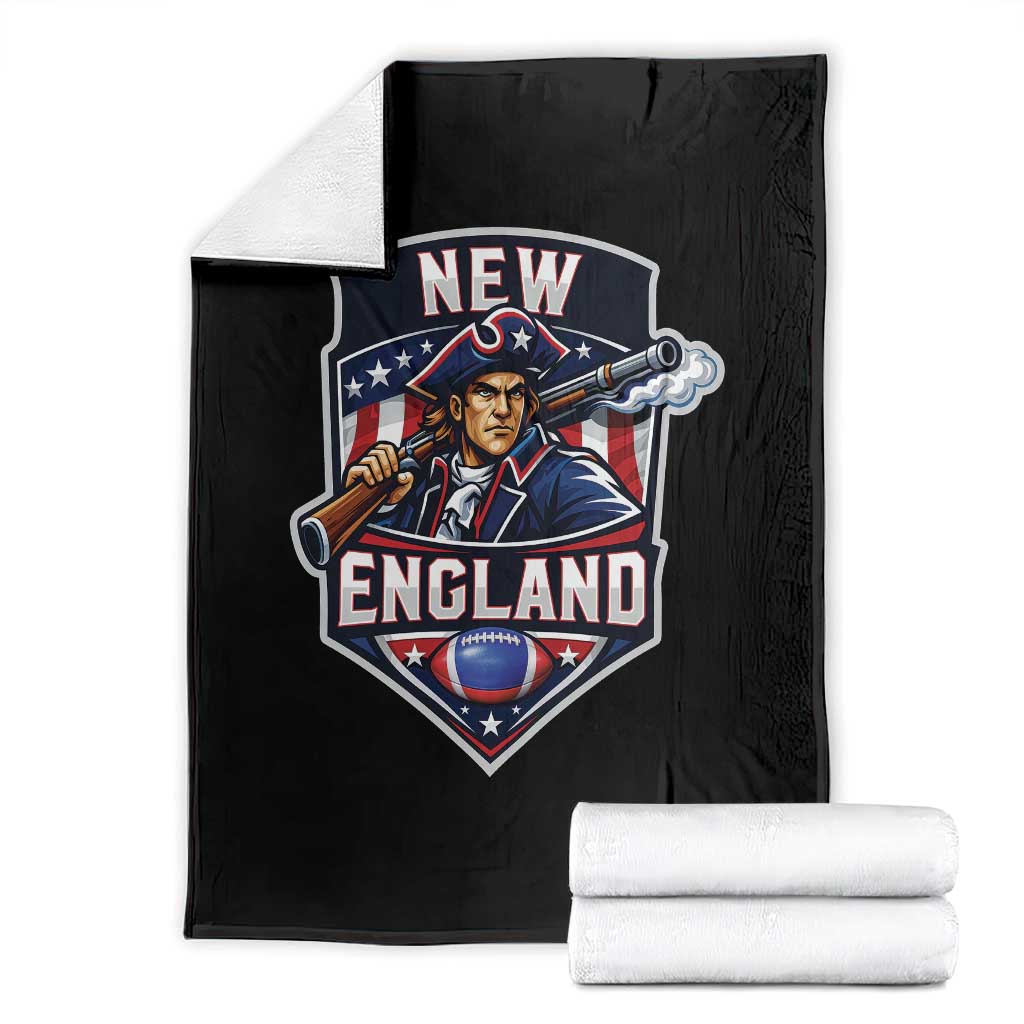 Red Blue White Sport Fan Throw Blanket Football Lover Gift TS12 Black Print Your Wear
