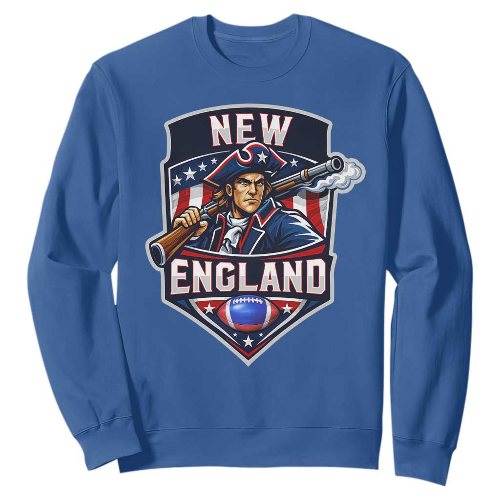 Red Blue White Sport Fan Sweatshirt Football Lover Gift TS12 Royal Blue Print Your Wear