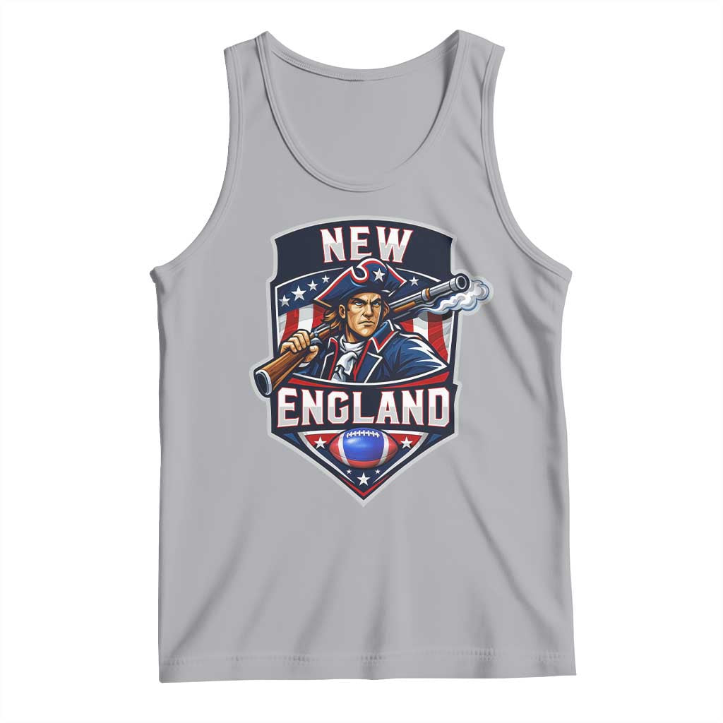 Red Blue White Sport Fan Tank Top Football Lover Gift TS12 Athletic Heather Print Your Wear