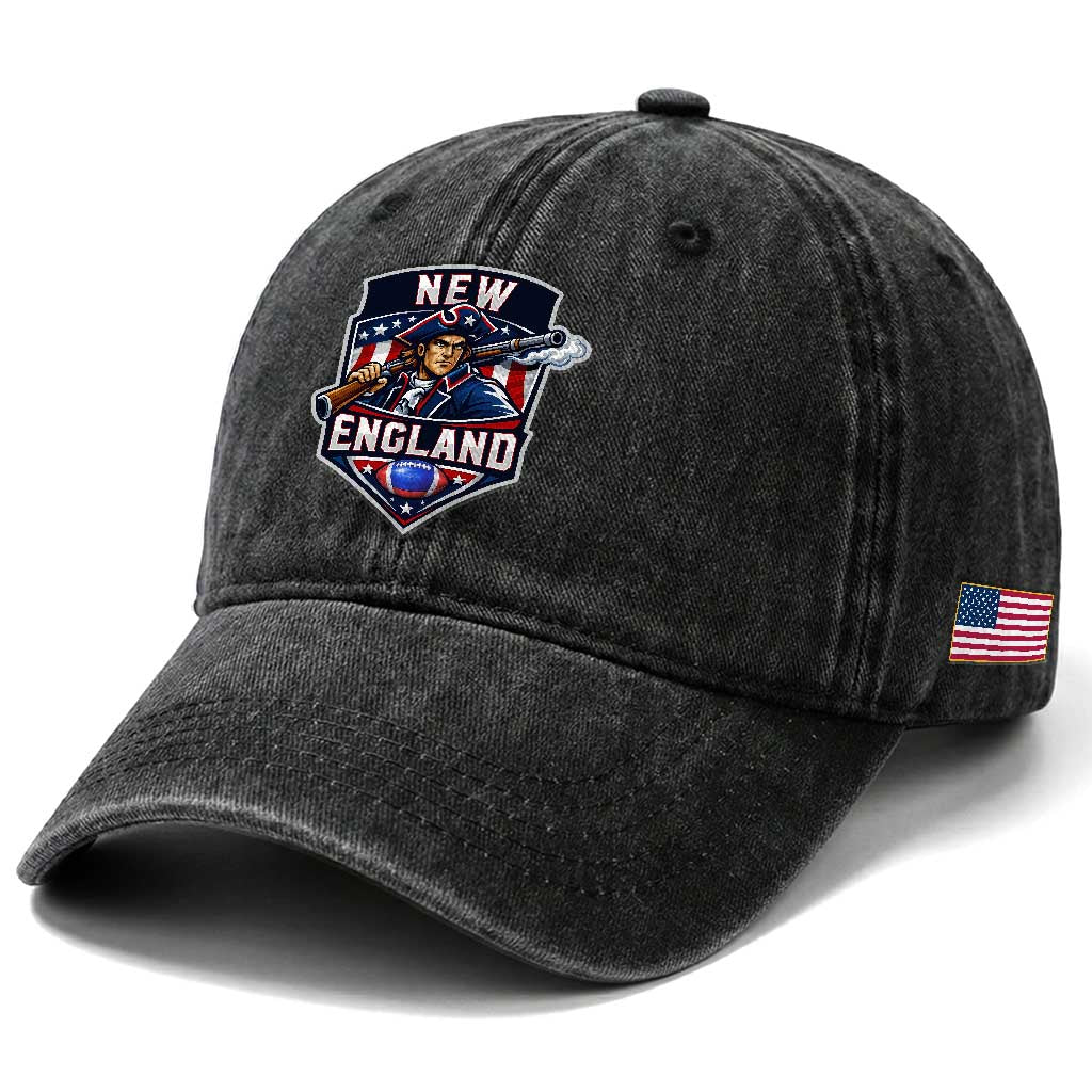 Red Blue White Sport Fan Washed Cotton Baseball Cap Football Lover Gift TS12 Print Your Wear