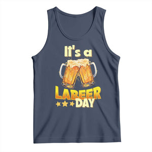 It Is A Labeer Day Tank Top Beer Drinking Labor Day Party Gift TS12 Navy Print Your Wear