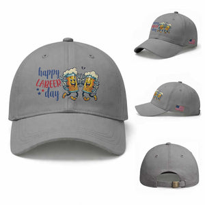 Happy Labeer Day Baseball Cap Funny Labor Day Beer Union Worker Humor TS12 Baseball Cap Universal Fit Sport Gray Print Your Wear
