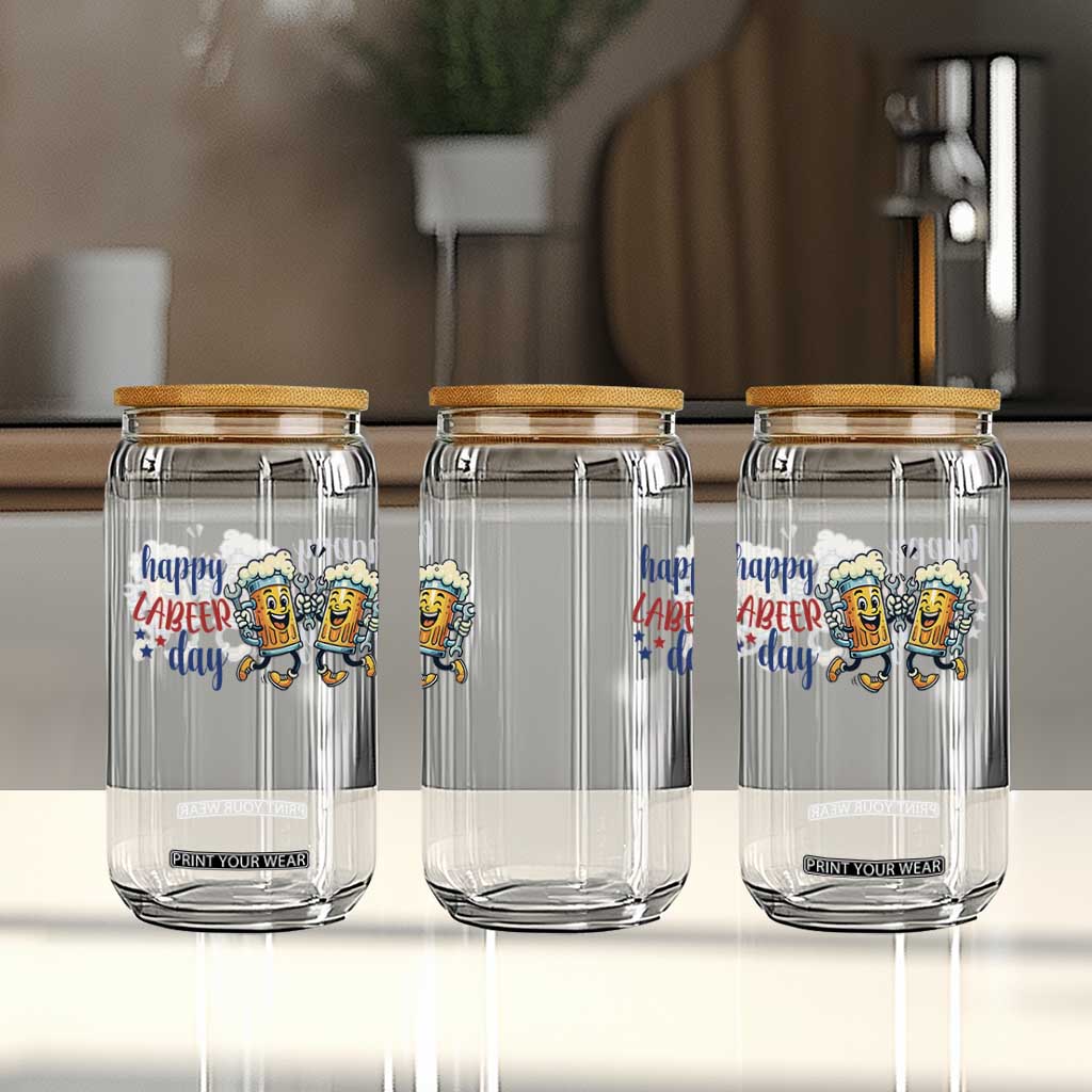 Happy Labeer Day Glass Can Funny Labor Day Beer Union Worker Humor TS12 Print Your Wear
