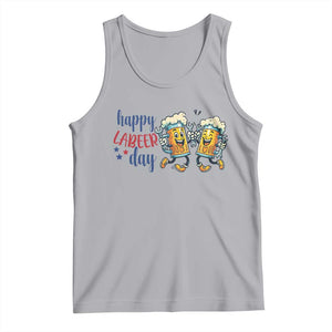 Happy Labeer Day Tank Top Funny Labor Day Beer Union Worker Humor TS12 Athletic Heather Print Your Wear