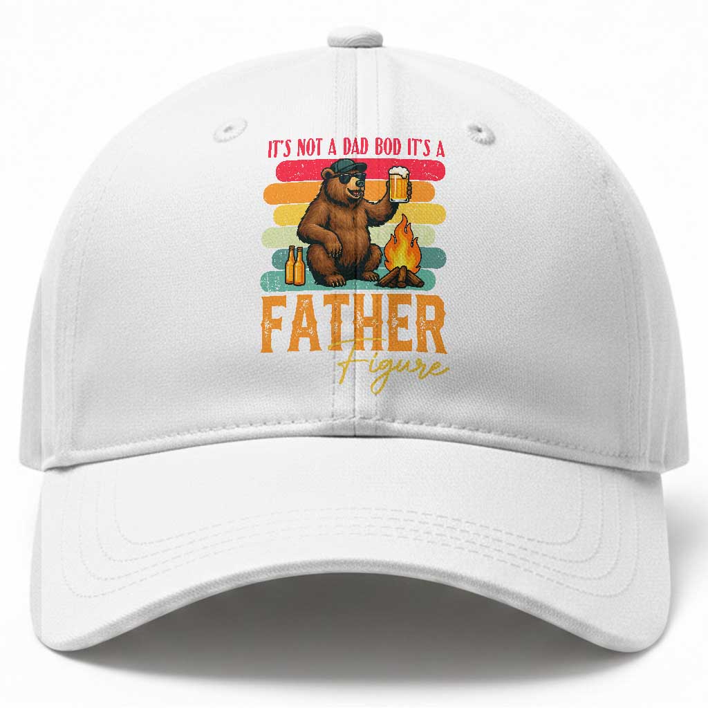 Funny Bear Dad Baseball Cap It Is Not A Dad Bod It Is A Father Figure TS12 Print Your Wear