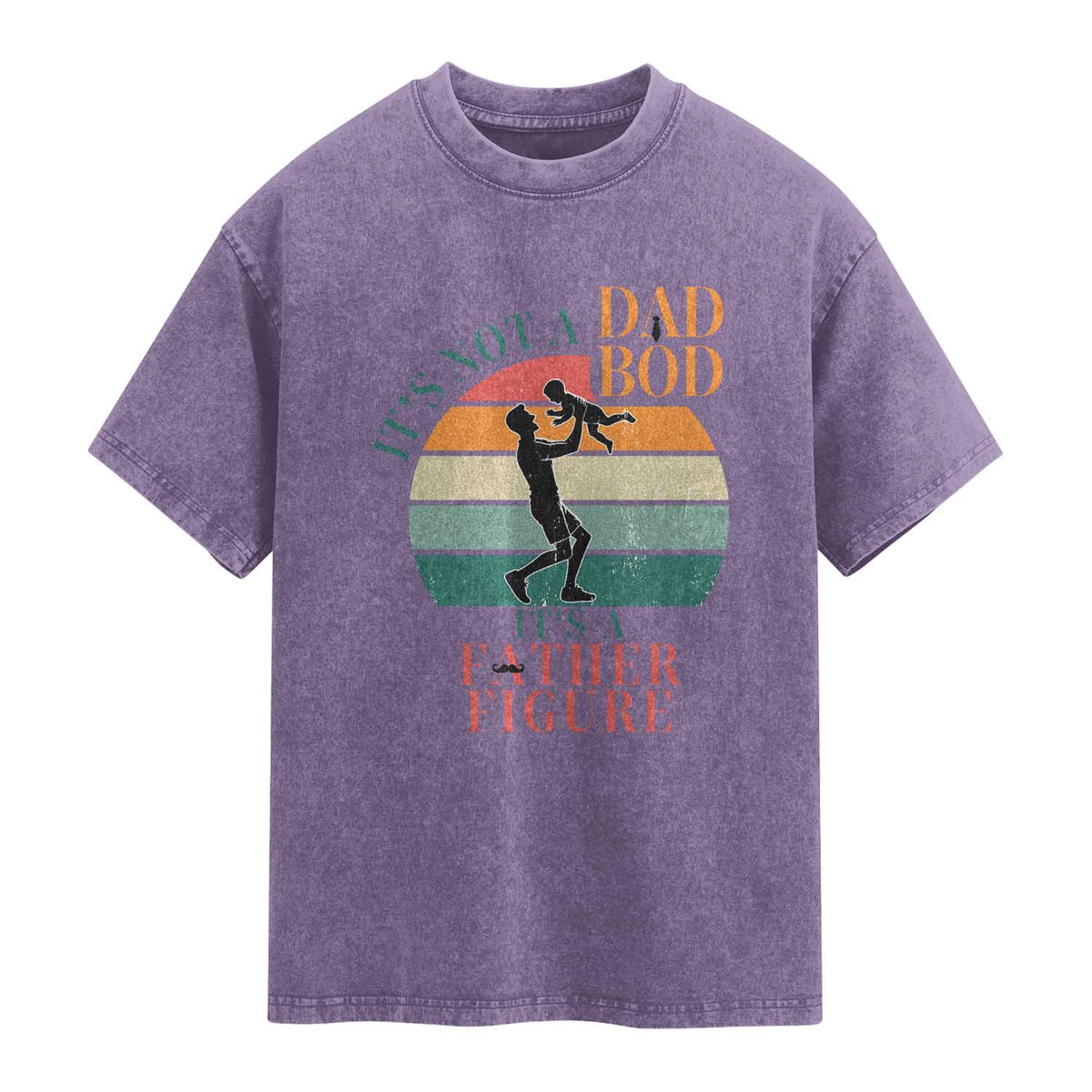 It Is Not A Dad Bod It Is A Father Figure Washed Cotton T-Shirt Funny Dad Saying