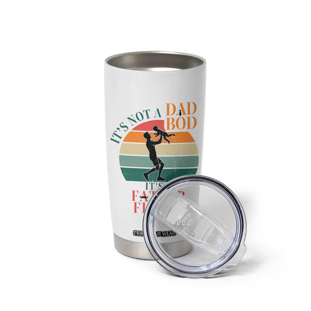 It Is Not A Dad Bod It Is A Father Figure Tumbler Cup Funny Dad Saying TS12 Print Your Wear