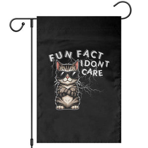 Fun Fact I Do Not Care Garden Flag Grumpy Cat Lover TS12 Black Print Your Wear