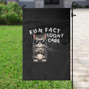Fun Fact I Do Not Care Garden Flag Grumpy Cat Lover TS12 Print Your Wear