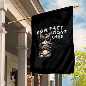 Fun Fact I Do Not Care Garden Flag Grumpy Cat Lover TS12 Print Your Wear