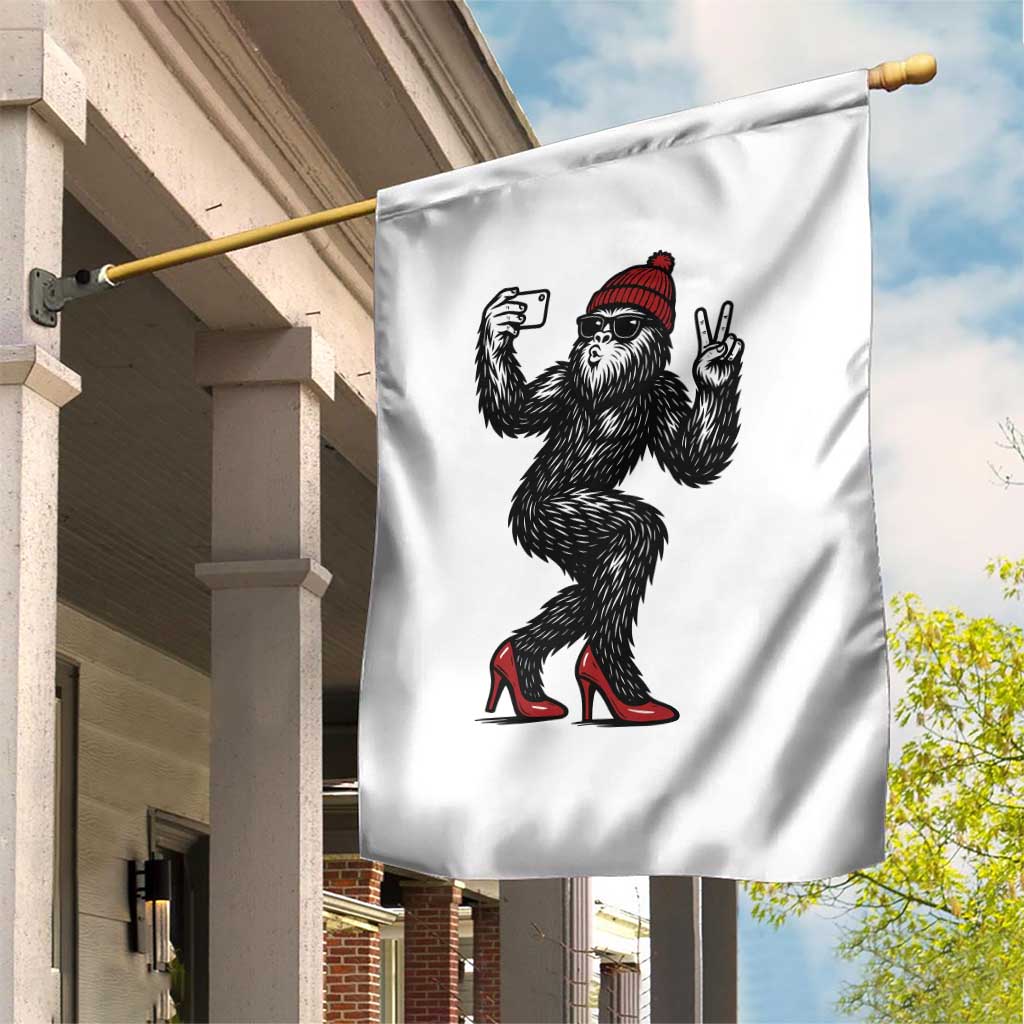 Funny Sexy Bigfoot Selfie Garden Flag Sasquatch Lover Gift TS12 Print Your Wear