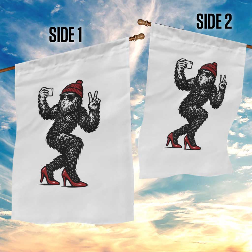 Funny Sexy Bigfoot Selfie Garden Flag Sasquatch Lover Gift TS12 Print Your Wear