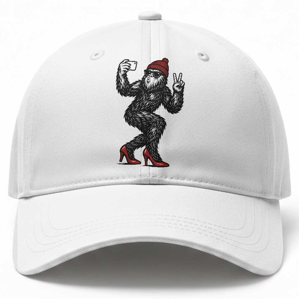 Funny Sexy Bigfoot Selfie Baseball Cap Sasquatch Lover Gift TS12 Print Your Wear
