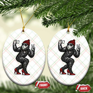 Funny Sexy Bigfoot Selfie Ceramic Ornament Sasquatch Lover Gift TS12 Print Your Wear
