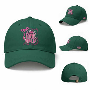 Pink Out Baseball Cap Football Support Breast Cancer Gift TS12 Baseball Cap Universal Fit Irish Green Print Your Wear