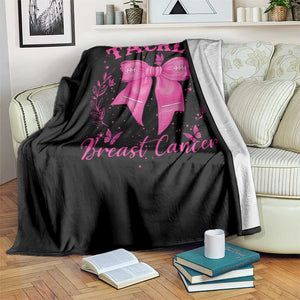 Tackle Breast Cancer Throw Blanket Support Fight Faith Pink Ribbon TS12 Print Your Wear