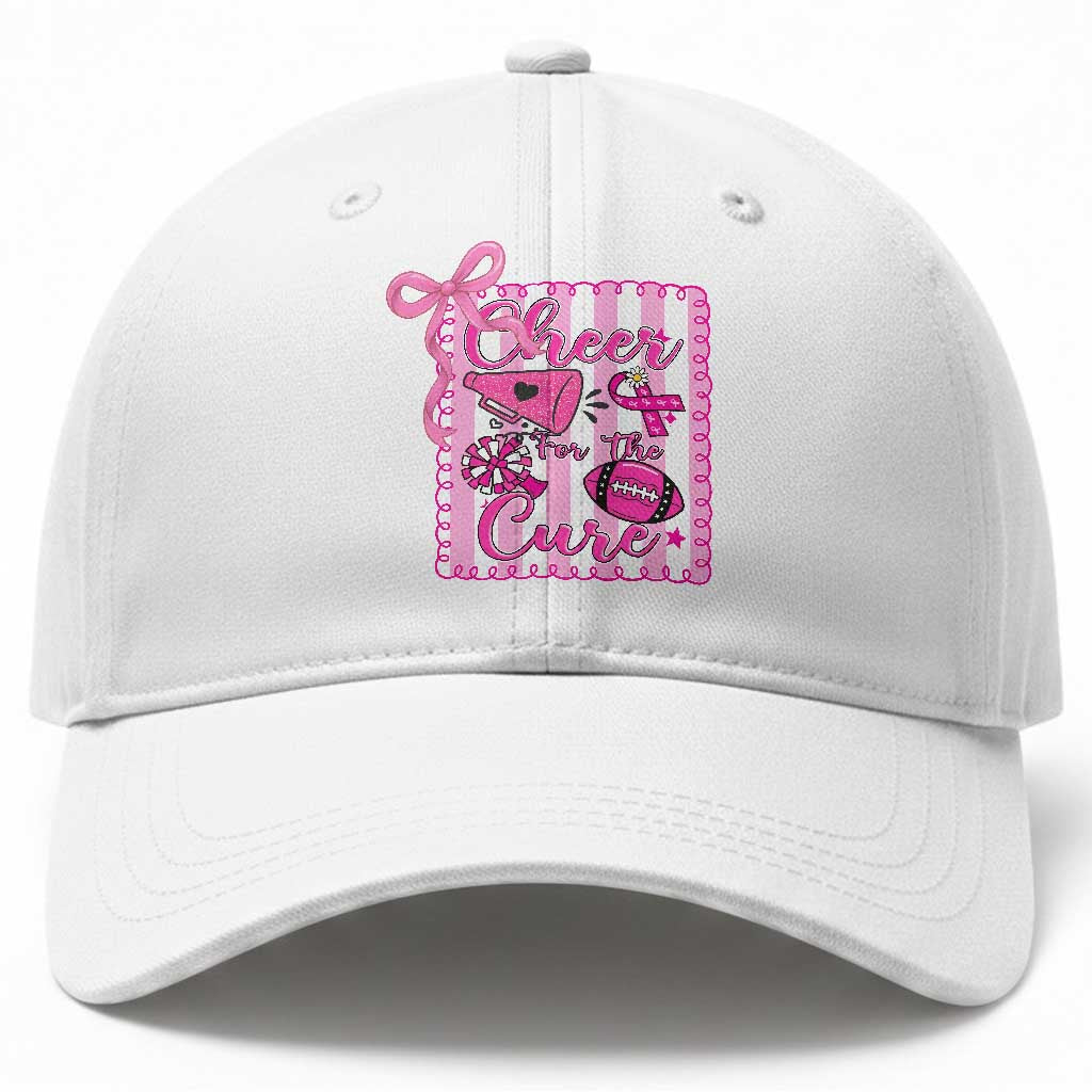 Cheer For The Cure Baseball Cap Breast Cancer Awareness Football Gift TS12 Print Your Wear