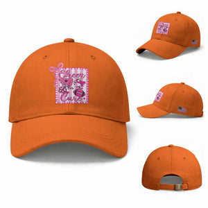 Cheer For The Cure Baseball Cap Breast Cancer Awareness Football Gift TS12 Baseball Cap Universal Fit Orange Print Your Wear
