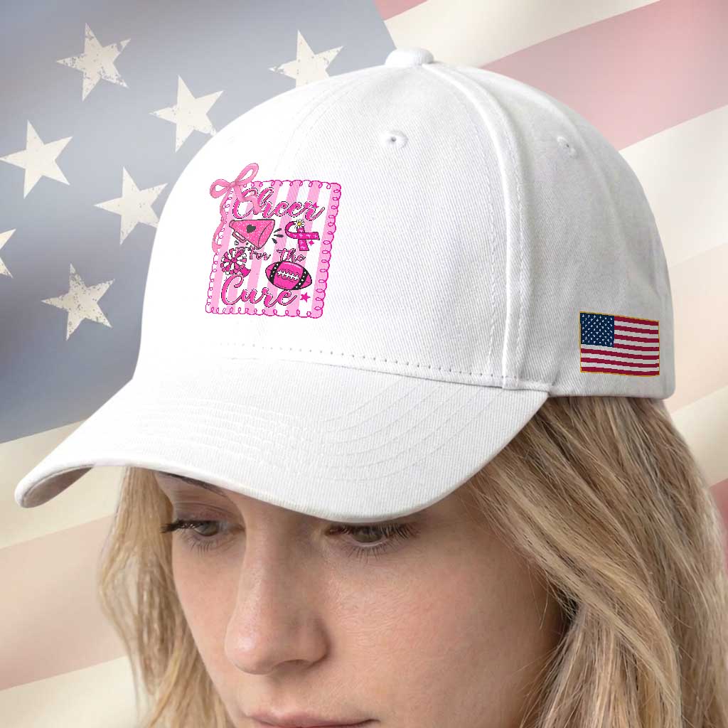 Cheer For The Cure Baseball Cap Breast Cancer Awareness Football Gift TS12 Print Your Wear