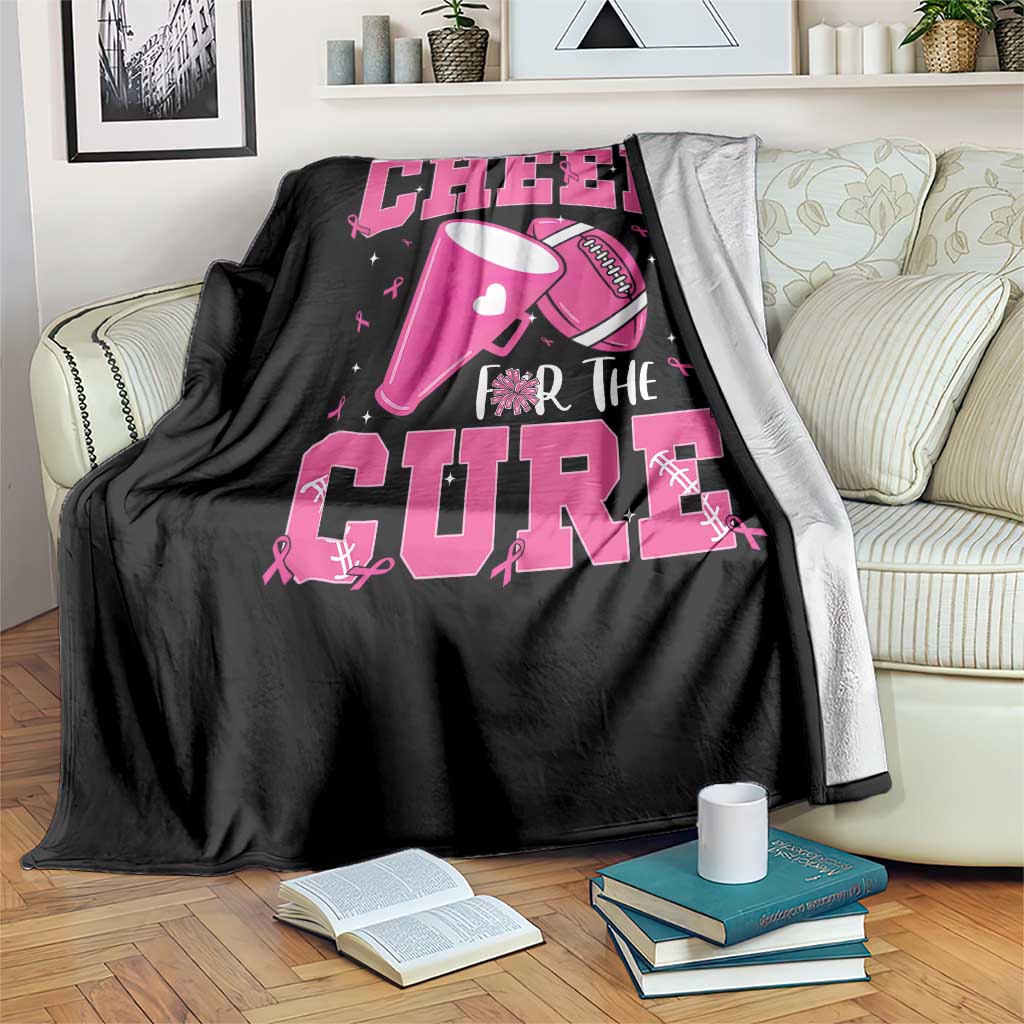 Breast Cancer Awareness Throw Blanket Funny Cheer For The Cure Gift TS12 Print Your Wear