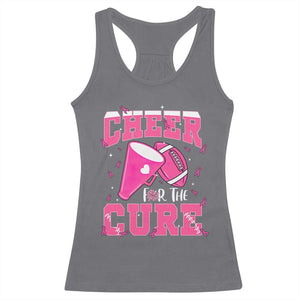 Breast Cancer Awareness Racerback Tank Top Funny Cheer For The Cure Gift TS12 Charcoal Print Your Wear