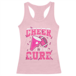 Breast Cancer Awareness Racerback Tank Top Funny Cheer For The Cure Gift TS12 Light Pink Print Your Wear