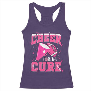 Breast Cancer Awareness Racerback Tank Top Funny Cheer For The Cure Gift TS12 Purple Print Your Wear