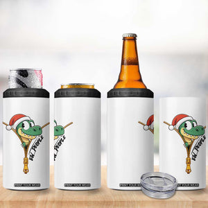 Funny Christmas Dinosaur 4 in 1 Can Cooler Tumbler Ew People Xmas Gift TS12 Print Your Wear
