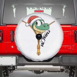 Funny Christmas Dinosaur Spare Tire Cover Ew People Xmas Gift TS12 White Print Your Wear