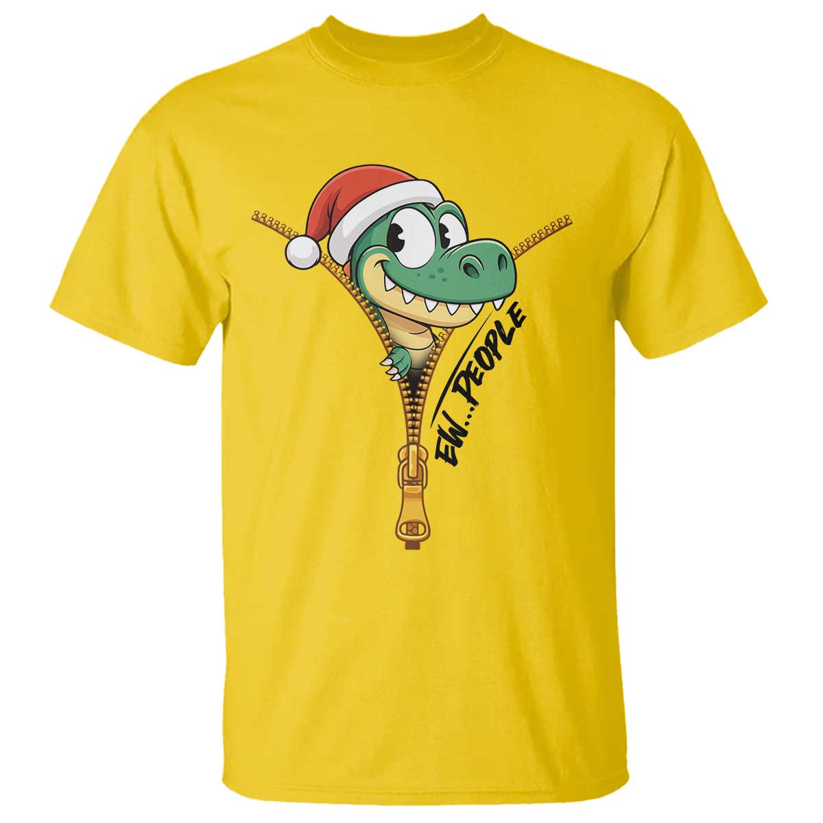 Funny Christmas Dinosaur T Shirt Ew People Xmas Gift TS12 Daisy Print Your Wear