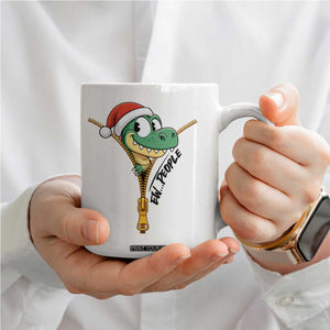 Funny Christmas Dinosaur Coffee Mug Ew People Xmas Gift TS12 Print Your Wear