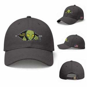 Funny Alien Baseball Cap Ew People Hater Quote TS12 Baseball Cap Universal Fit Dark Gray Print Your Wear