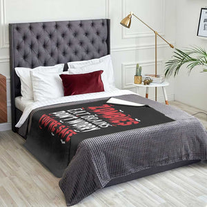 Zombies Eat Brains Dont Worry You Are Safe Throw Blanket Funny Zombie Joke TS12 Print Your Wear