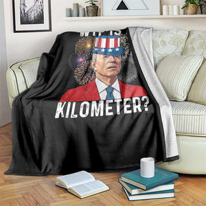 WTF is A Kilometer Throw Blanket Funny 4th of July TS14 Print Your Wear
