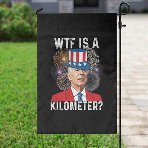 WTF is A Kilometer Garden Flag Funny 4th of July TS14 Print Your Wear