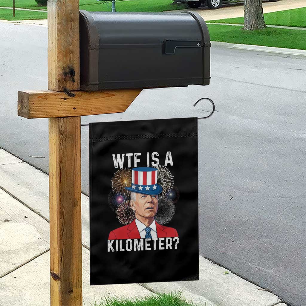 WTF is A Kilometer Garden Flag Funny 4th of July TS14 Print Your Wear