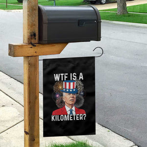 WTF is A Kilometer Garden Flag Funny 4th of July TS14 Print Your Wear