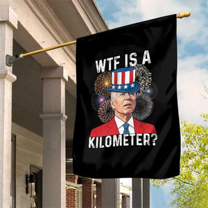 WTF is A Kilometer Garden Flag Funny 4th of July TS14 Print Your Wear