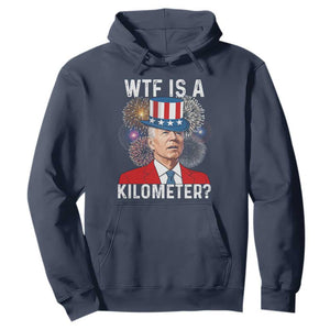 WTF is A Kilometer Hoodie Funny 4th of July TS14 Navy Print Your Wear