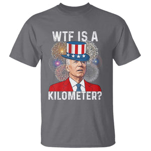 WTF is A Kilometer T Shirt Funny 4th of July TS14 Charcoal Print Your Wear