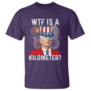 WTF is A Kilometer T Shirt Funny 4th of July TS14 Purple Print Your Wear