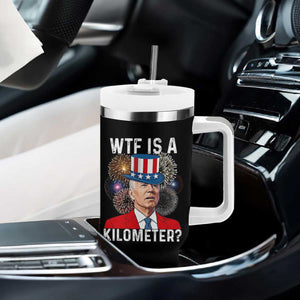 WTF is A Kilometer Tumbler With Handle Funny 4th of July TS14 Print Your Wear